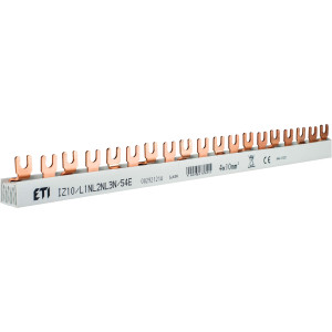 Шина живлення IZ 10/L1NL2NL3N/54E (10мм2, 3P+N, 1.00м, Fork, 54mod.)