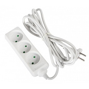 Подовжувач e.es.3.1.5.b 3 гнізда, 1.5м, без з/к, baby protect