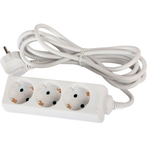 Подовжувач e.es.3.3.z 3 гнізда, 3м, з з/к