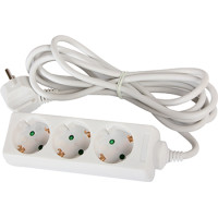 Подовжувач e.es.3.3.z.b 3 гнізда, 3м, з з/к, baby protect
