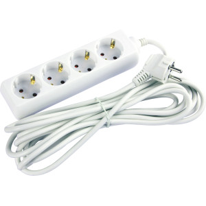Подовжувач e.es.4.3.z.b 4 гнізда, 3м, з з/к, baby protect
