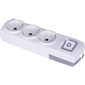 Колодка e.t.es.3.z.s  3 гнізда, з з/к, з вимикачем