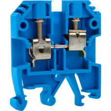 Клемна колодка набірна на DIN-рейку e.tc.din.pro.4.blue, синя, без кришки