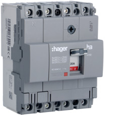 Автоматичний вимикач x160, In=20А, 4п, 18kA, Тфікс./Мфікс.