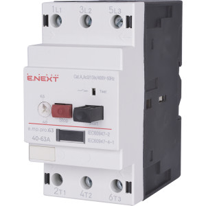 Автоматичний вимикач захисту двигуна e.mp.pro.63, 40-63А