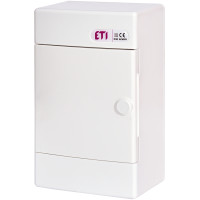 Щит зовнішн. розподільний ECT 4 PO (4мод.білі дверцята)