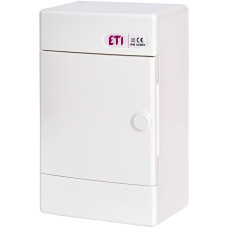 Щит зовнішн. розподільний ECT 4 PO (4мод.білі дверцята)
