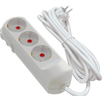 Подовжувач 3 гнізда з заземленням 2/3/5 метри NEOMAX