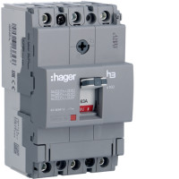 Автоматичний вимикач x160, In=63А, 3п, 18kA, Тфікс./Мфікс.