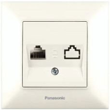 Розетка Panasonic Arkedia Slim РС RJ45 CAT6e, крем