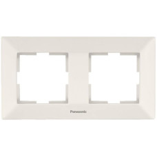 Рамка 2-на Panasonic Arkedia Slim, горизонт., крем
