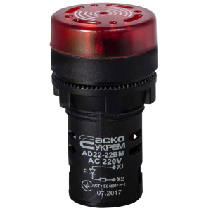 Зумер блимаючий AD22-22 BM/r червоний 220V АC
