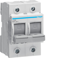 Роз'єднувач запобіжників D02, 50kA, на DIN, In=63А, 2P