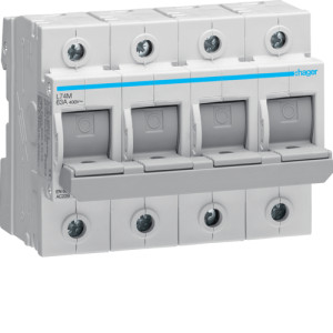 Роз'єднувач запобіжників D02, 50kA, на DIN, In=63А, 4P