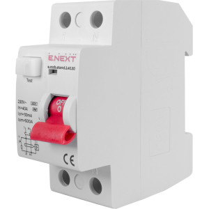 Вимикач диференційного струму e.rccb.stand.2.40.30 2р, 40А, 30mA