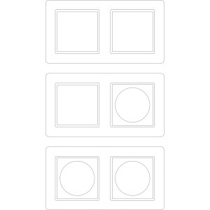 Лист паперу для надпису, 2-постовий, M-CREATIV,  Schneider Electric MTN4062-3500