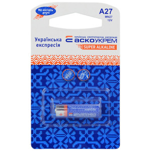 Батарейка лужна A27.MN27.BP1 (blister 1)