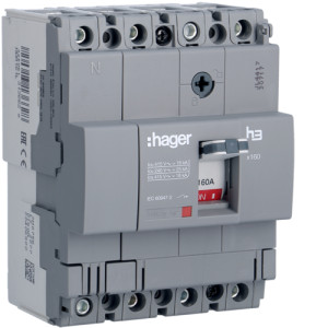 Автоматичний вимикач x160, In=160А, 4п, 18kA, Тфікс./Мфікс.
