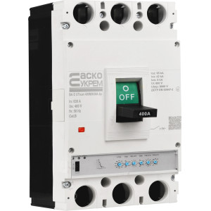 Силовий автоматичний вимикач з електронним розчіплювачем UTrust 400M/630А 3P