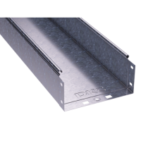 Короб/лоток неперфорований 500х100 гарячого цинкування, метод Сендзіміра, довжина 3000 мм, 35106, ДКС