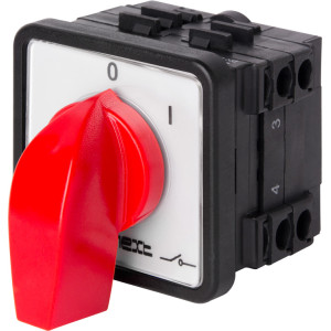 Пакетний перемикач LK25/2.211-ZP/45 щитовий, з передньою панеллю, 3p, 0-1, 25А