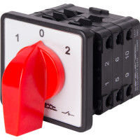 Пакетний перемикач LK63/3.323-ZP/45 щитовий, з передньою панеллю, 3p, 1-0-2, 63А