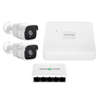 Комплект відеоспостереження на 2 камери GV-IP-K-W68/02 4MP (Lite)