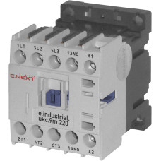 Контактор e.industrial.ukc.9M.220, 9А, 220В, no, малогабаритний
