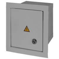 Корпус e.mbox.stand.w.06.z металевий, під 6 мод., що вбудовується, з замком