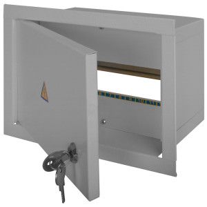 Корпус e.mbox.stand.w.12.z металевий, під 12 мод., що вбудовується, з замком