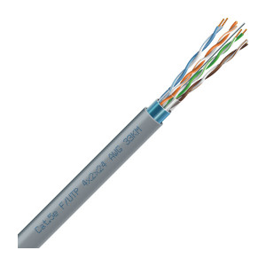Кабель FTP  4х2х24 AWG Сategory 5e (ЗЗКМ) внутр.сірий, 0102