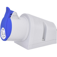 Розетка настінна (силовий роз'єм) EZ-3232 IP44 (32A, 230V, 2P+PE)