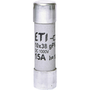 Запобіжник CH 10x38 gPV 15A 1000V (10kA)
