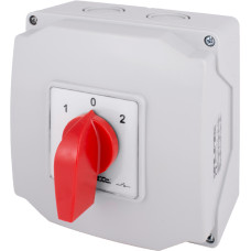 Пакетний перемикач LK40/3.323-ОВ/45 в корпусі, 3p, 1-0-2, 40А, IP44