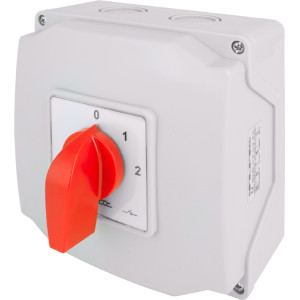 Пакетний перемикач LK40/4.322-ОВ/45 в корпусі, 0-1-2, 40А, IP44