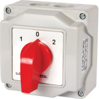 Пакетний перемикач LK63/3.323-ОВ/45 в корпусі, 3p, 1-0-2, 63А, IP44