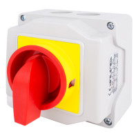 Пакетний перемикач LK16/2.211-ОК/45 в корпусі (під пломбування), 3p, 0-1, 16А, IP44