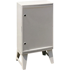 Корпус удароміцний з АБС-пластика e.plbox.nap.500.700.245.3f.16m.8m.,blank, 500х700х245мм, IP65, з панеллю під 3 - фазний лічильник та 16 модулів та 8 розеток