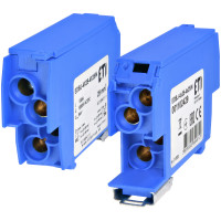 Блок розподільчий EDBJ-4x25-4x25/N (100A, 1000V AC/1500V DC, IN: 4x25, OUT: 4x25, синій)