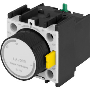 Приставка контактна з затримкою часу e.pro.ukc.ut.off30, затримка на вимкнення. 0,1-30 сек. 1NO+1NC