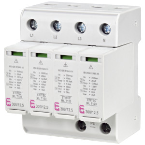 Обмежувач перенапруги ETITEC ML T123 300/12,5 (4+0, 4p, TNC-S)