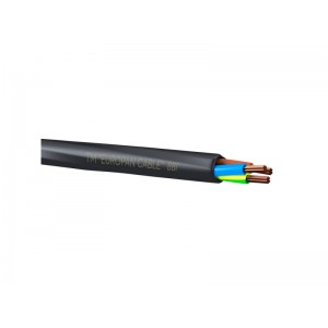 Кабель ВВГнгд-0,66 3х2,5 силовий мідний EUROPAN CABLE Відрізок 127м