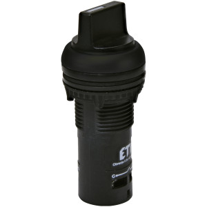 Вимикач поворотн. моноблочний ECS2S-N45-10 (1NO, 2-х поз., з фікс. 0-1, 45°, чорний)