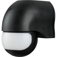 Датчик руху інфрачервоний e.sensor.pir.12.black(чорний), 180°, IP44
