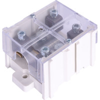 Клемна колодка прохідна e.tc.main.brass.95k, 1х95 мм.кв./4х16 мм.кв..,латунний контакт, з кришкою