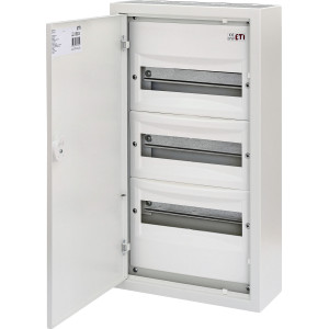 Щит металевий WRP12-3 (3х12 мод., 36мод., пластик. фальш-панель, IP30, зовнішн. вик.)