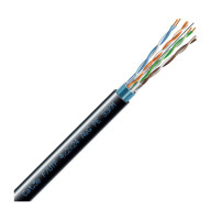 Кабель FTP  4х2х24 AWG PE Сategory 5e (ЗЗКМ) наружн.чорний, 0102
