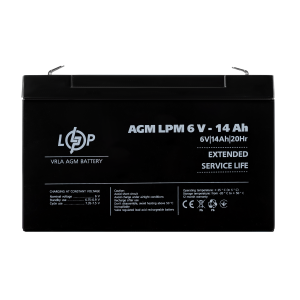 Акумулятор AGM LPM 6V - 14 Ah
