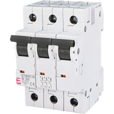 Автоматичний вимикач ETIMAT 10 3p B 20А (10 kA)