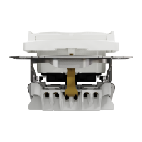 Розетка з заземленням, зі шторками та кришкою Білий Sedna Design Schneider Electric SDD111024